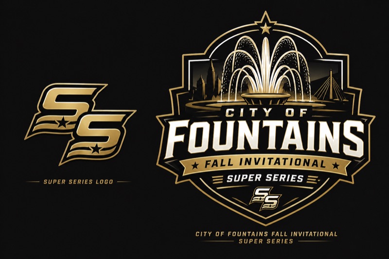 City of Fountains Fall Invite logo